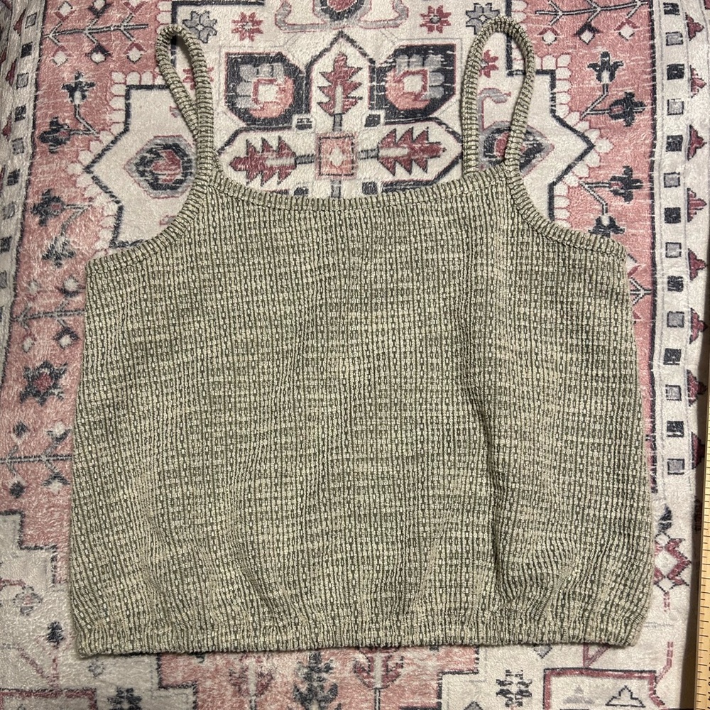 LOFT Sage Green Knit Top - Picture 2 of 6